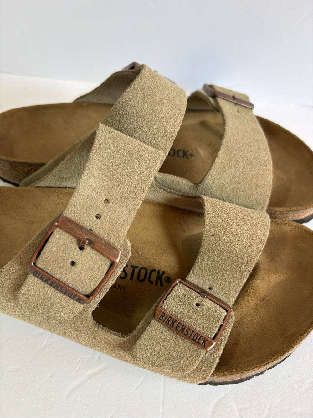 NWT Birkenstock Arizona Suede Leather Sandals Size 38 - Picture 6 of 13